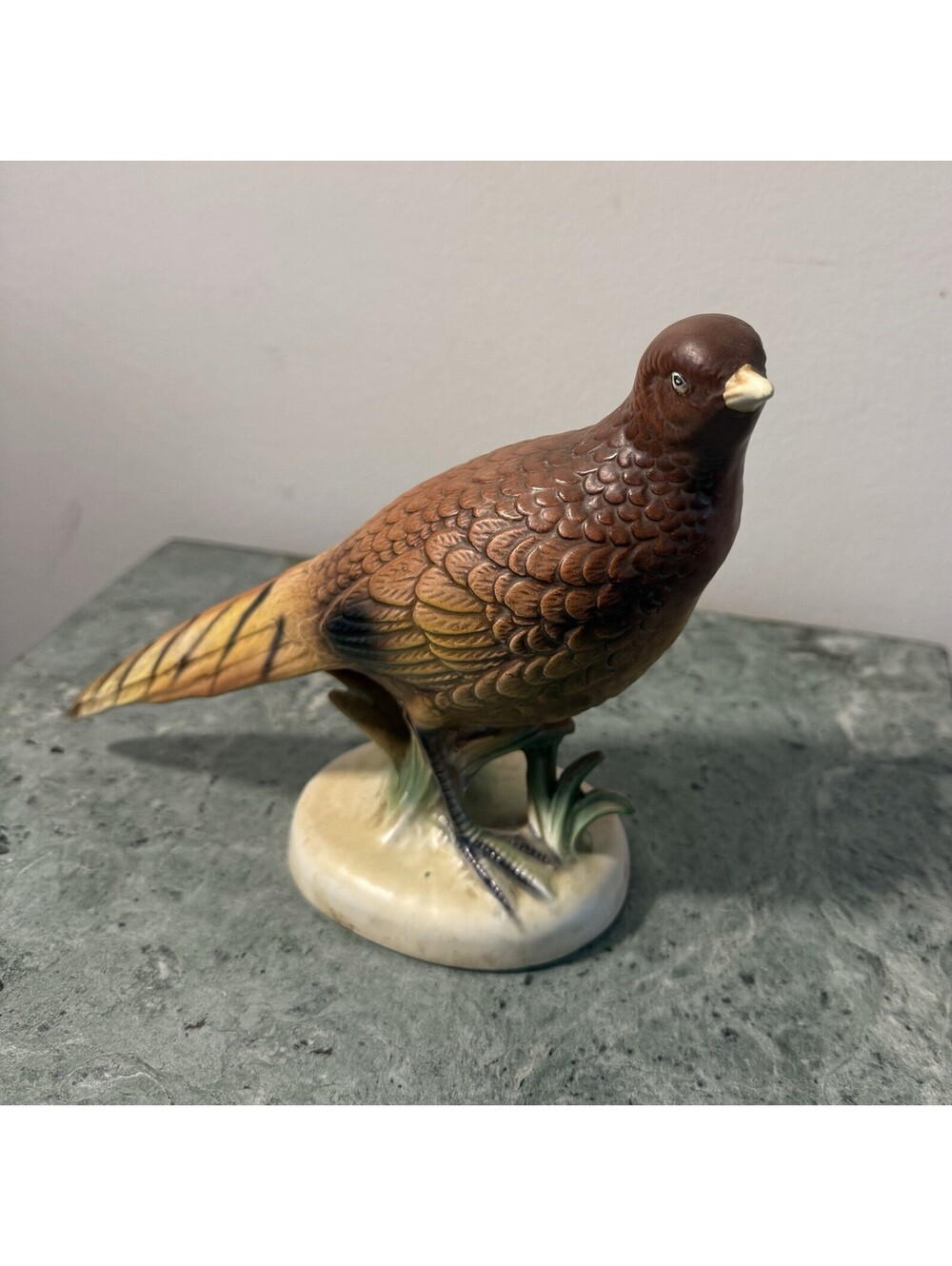 VINTAGE NAPCOWARE 1960’s CERAMIC RINGED NECK PHEASANT FIGURINE C-5481 JAPAN